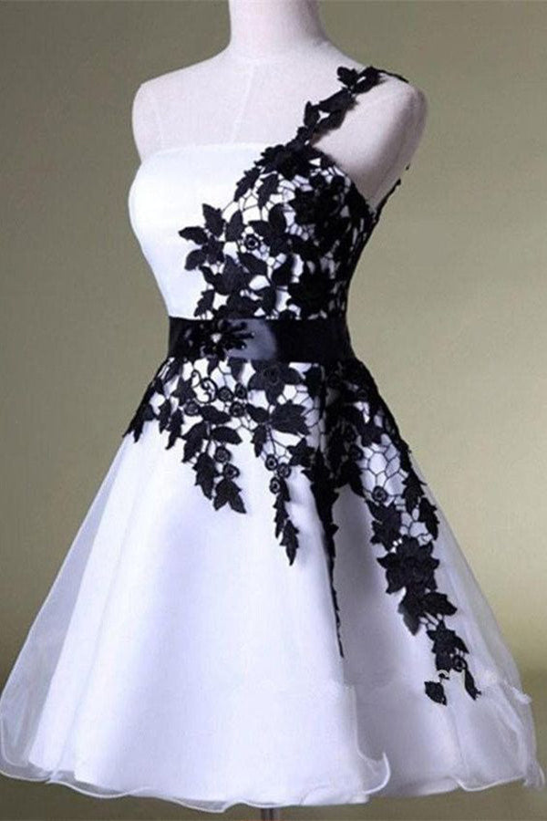 black and white lace dress